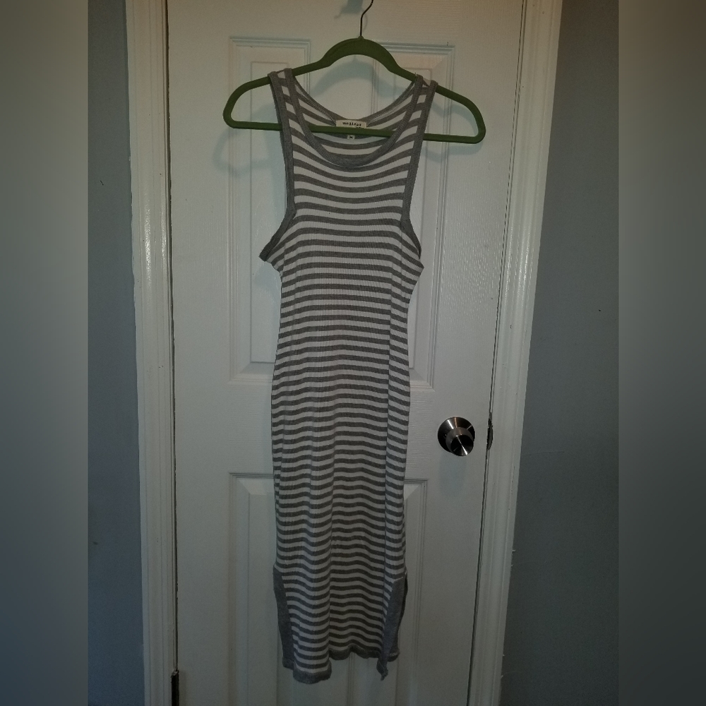 Monteau striped tank dress